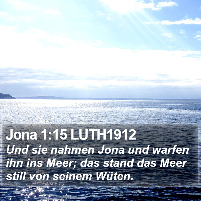 Jona 1:15 LUTH1912 Bible Study