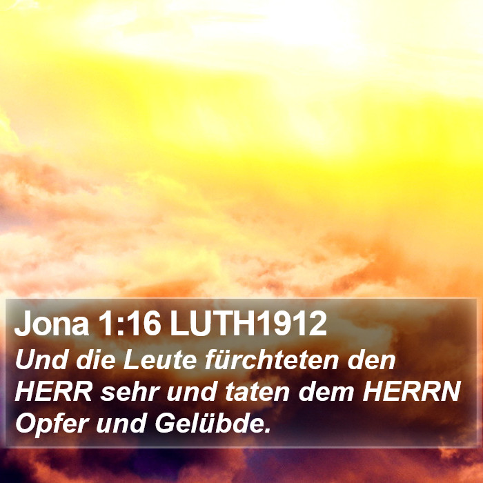 Jona 1:16 LUTH1912 Bible Study