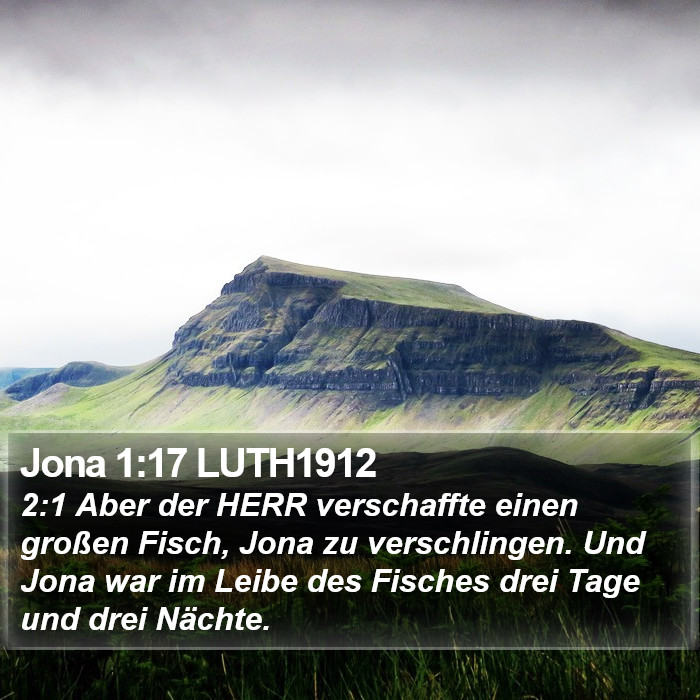 Jona 1:17 LUTH1912 Bible Study