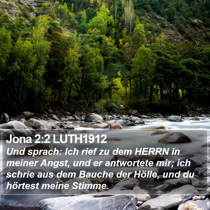 Jona 2:2 LUTH1912 Bible Study