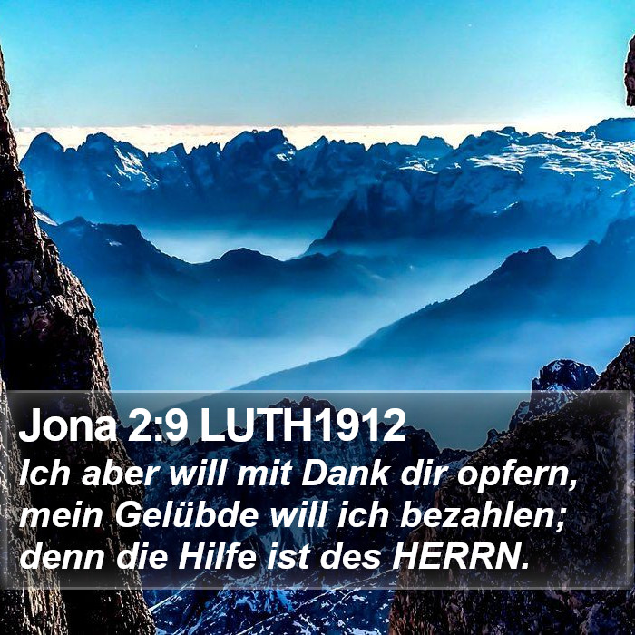 Jona 2:9 LUTH1912 Bible Study