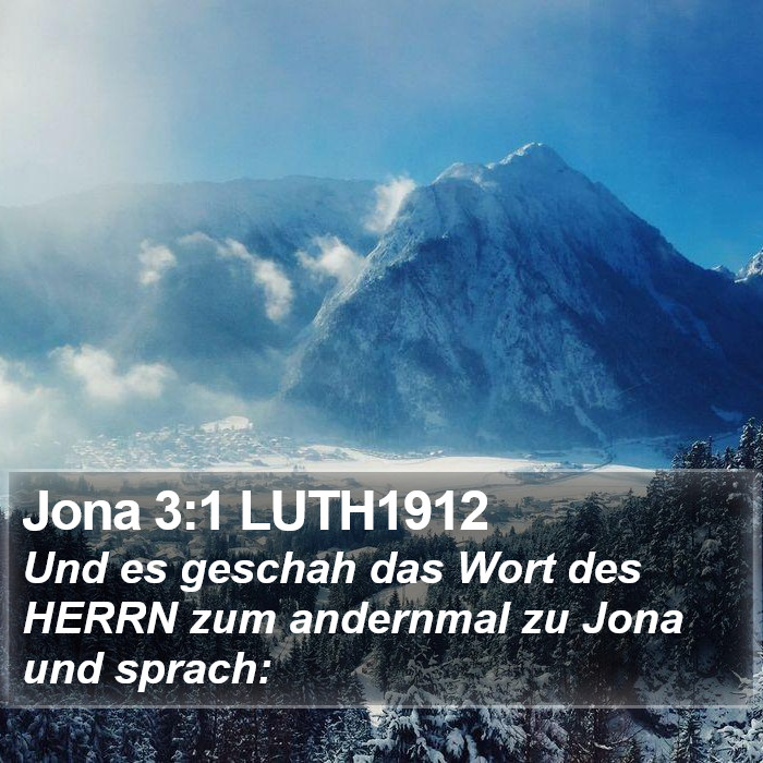 Jona 3:1 LUTH1912 Bible Study