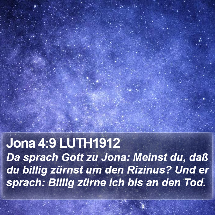 Jona 4:9 LUTH1912 Bible Study