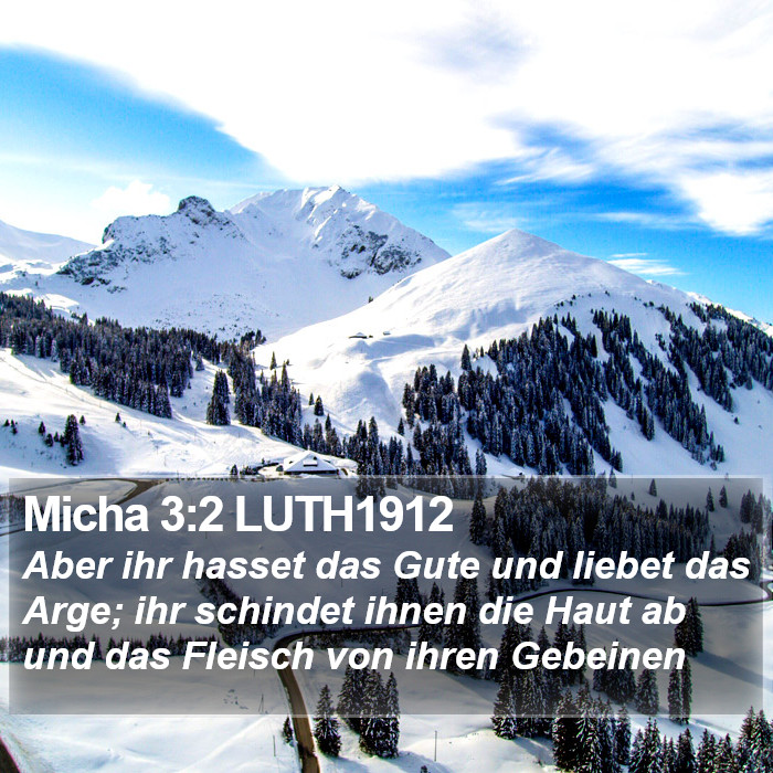 Micha 3:2 LUTH1912 Bible Study