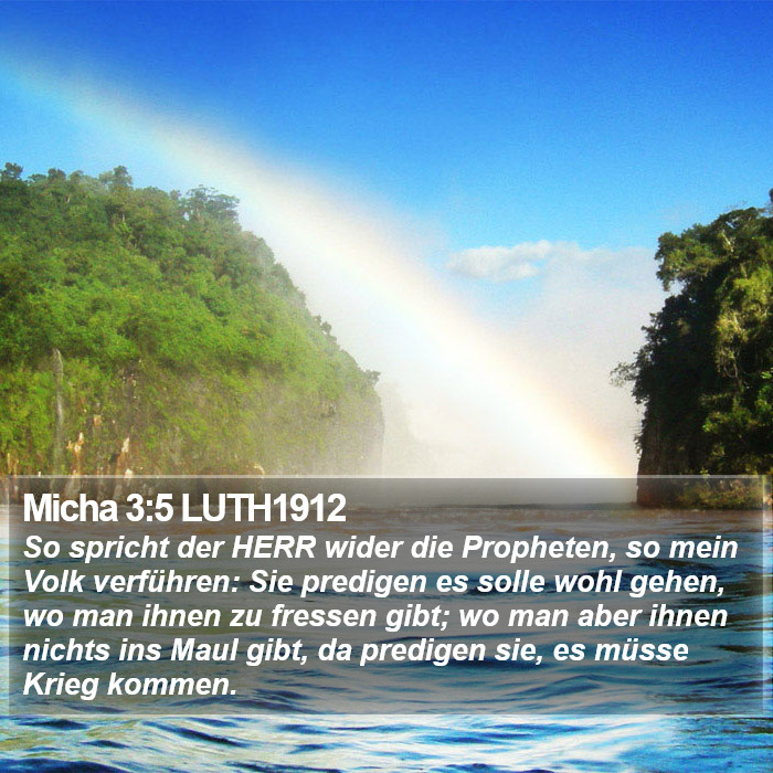 Micha 3:5 LUTH1912 Bible Study