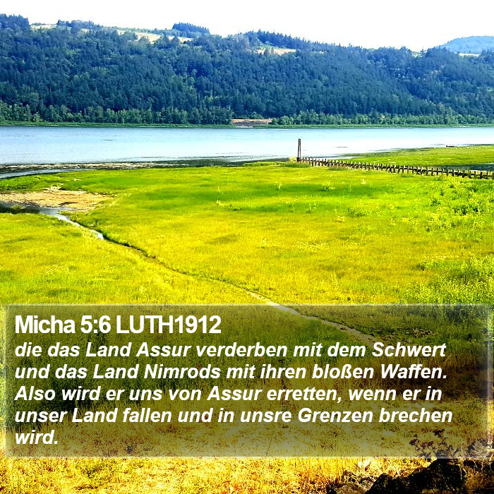 Micha 5:6 LUTH1912 Bible Study