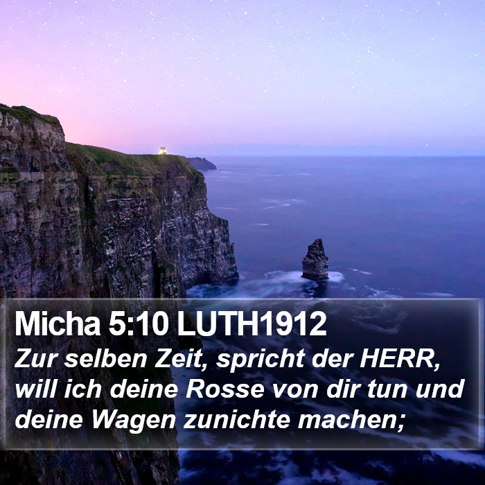 Micha 5:10 LUTH1912 Bible Study