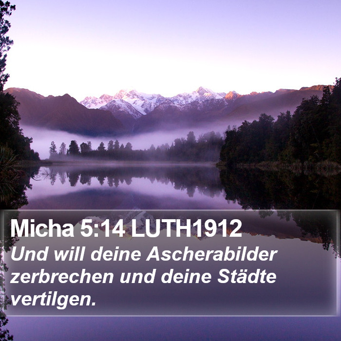 Micha 5:14 LUTH1912 Bible Study