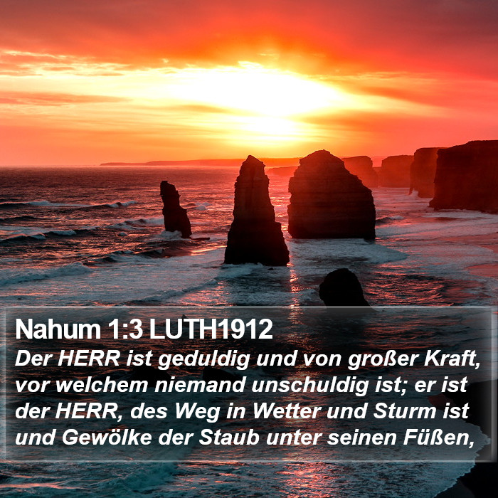 Nahum 1:3 LUTH1912 Bible Study