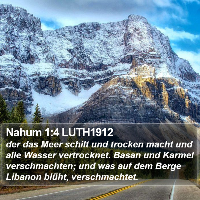 Nahum 1:4 LUTH1912 Bible Study