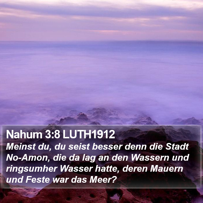 Nahum 3:8 LUTH1912 Bible Study