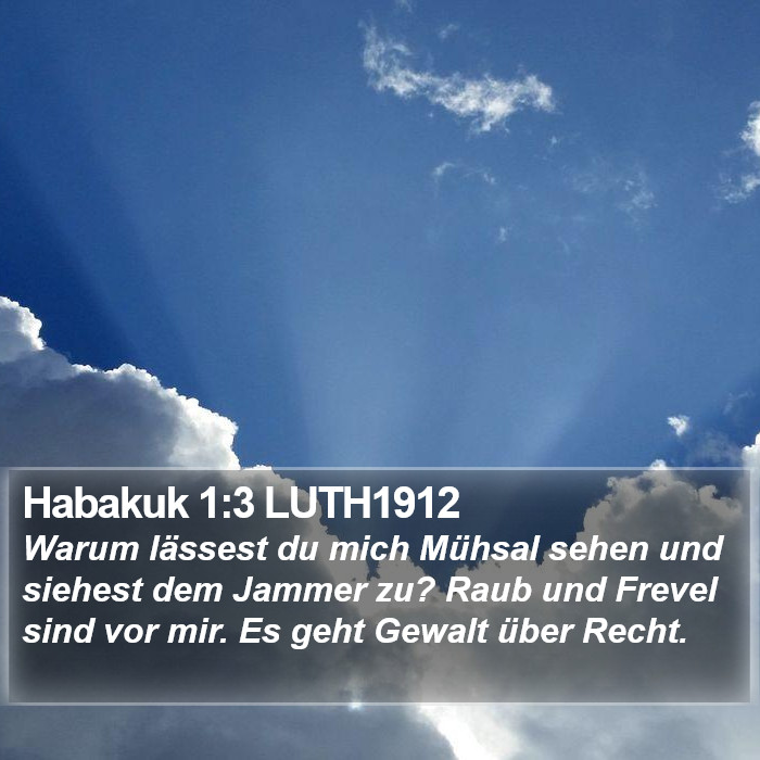 Habakuk 1:3 LUTH1912 Bible Study