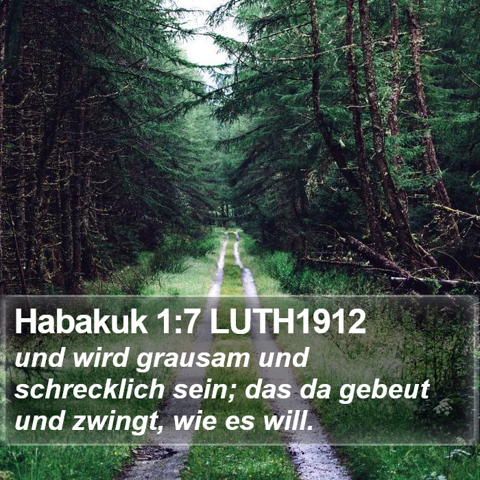 Habakuk 1:7 LUTH1912 Bible Study