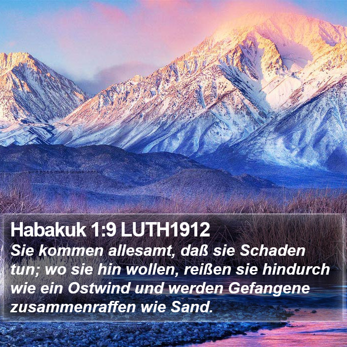 Habakuk 1:9 LUTH1912 Bible Study