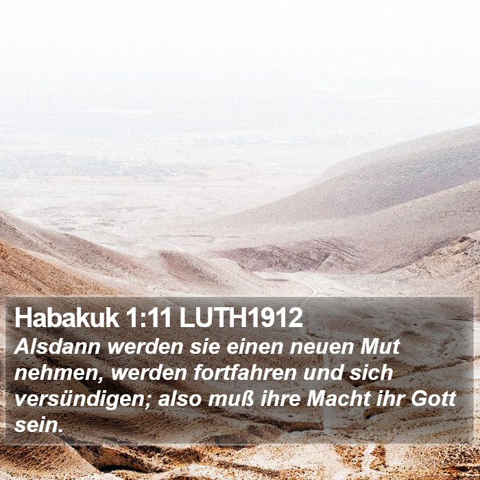 Habakuk 1:11 LUTH1912 Bible Study