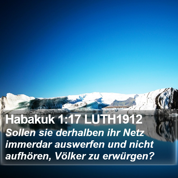 Habakuk 1:17 LUTH1912 Bible Study