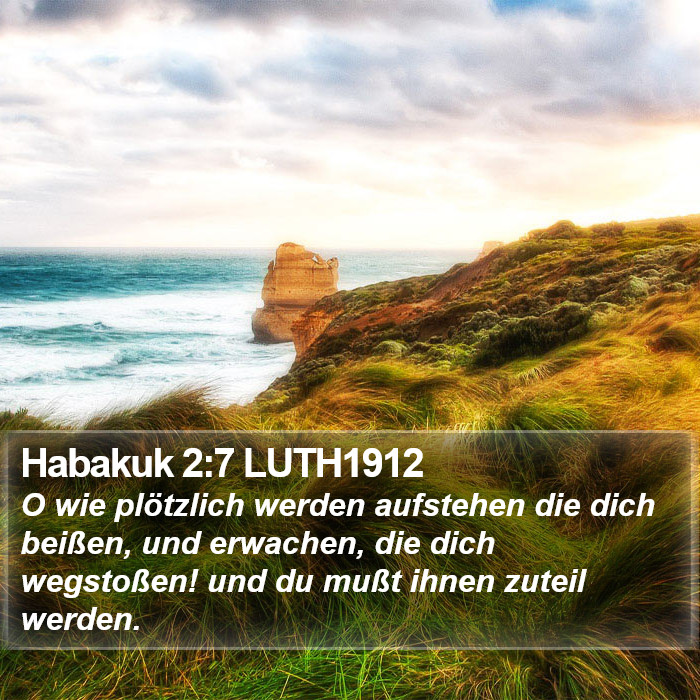 Habakuk 2:7 LUTH1912 Bible Study