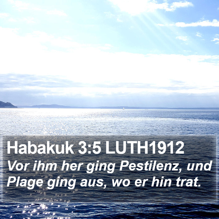 Habakuk 3:5 LUTH1912 Bible Study