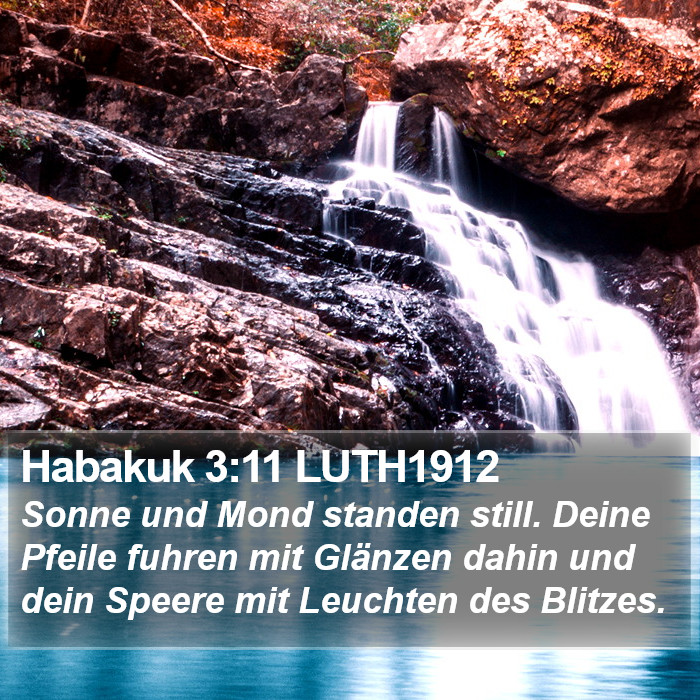 Habakuk 3:11 LUTH1912 Bible Study