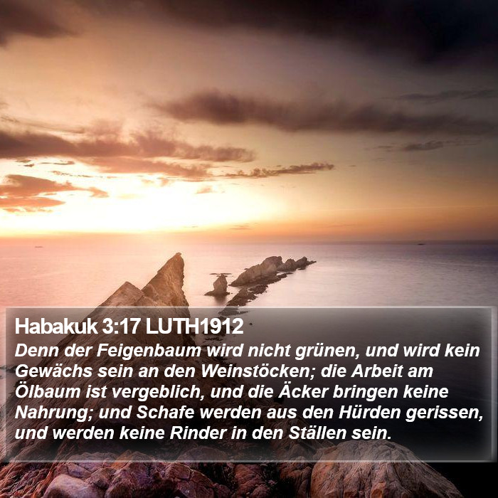 Habakuk 3:17 LUTH1912 Bible Study