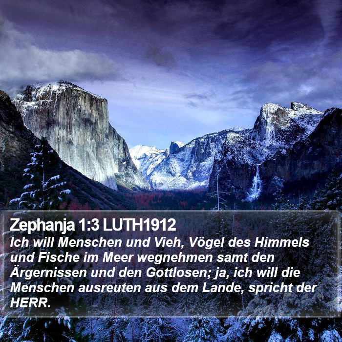 Zephanja 1:3 LUTH1912 Bible Study