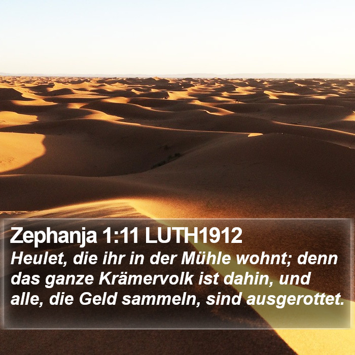 Zephanja 1:11 LUTH1912 Bible Study