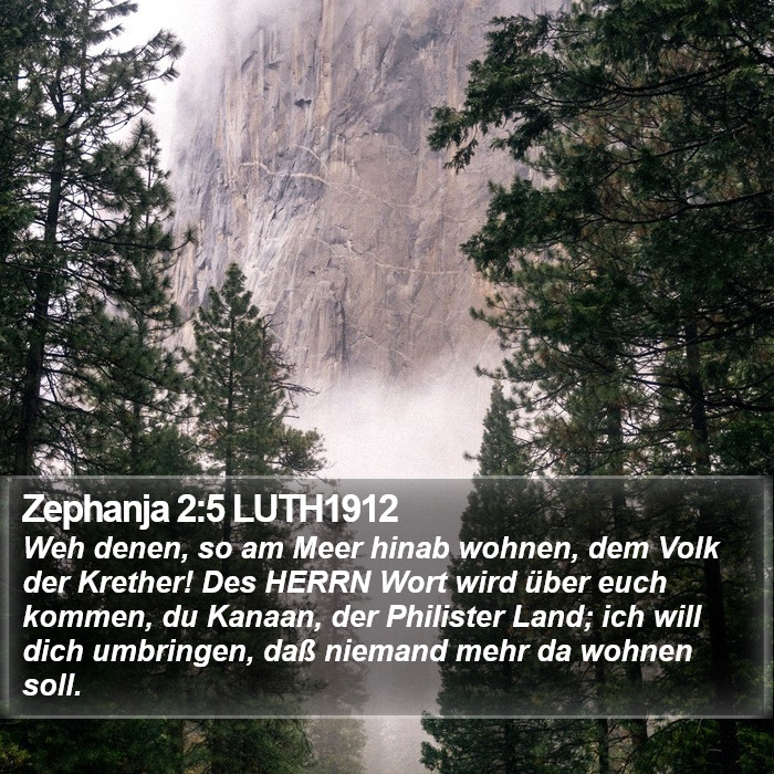 Zephanja 2:5 LUTH1912 Bible Study