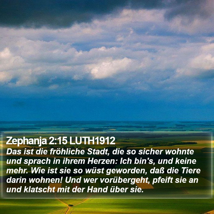 Zephanja 2:15 LUTH1912 Bible Study