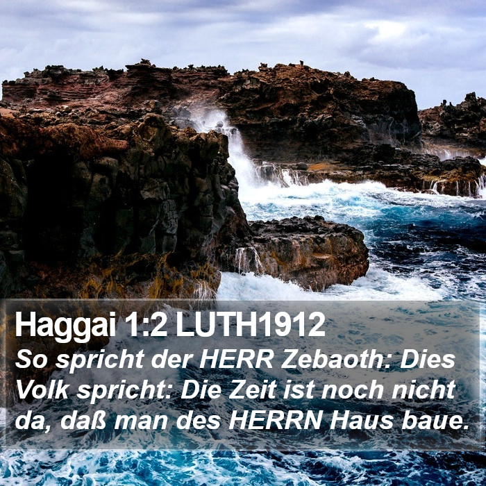 Haggai 1:2 LUTH1912 Bible Study