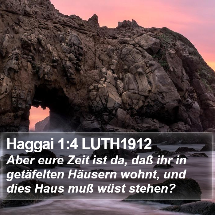 Haggai 1:4 LUTH1912 Bible Study