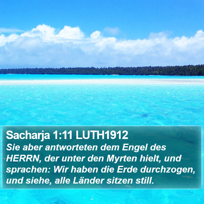 Sacharja 1:11 LUTH1912 Bible Study