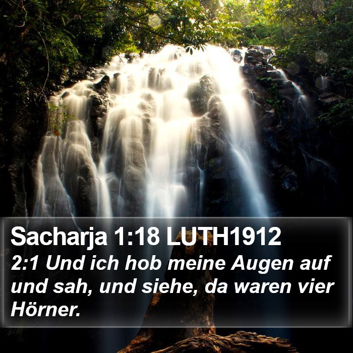 Sacharja 1:18 LUTH1912 Bible Study