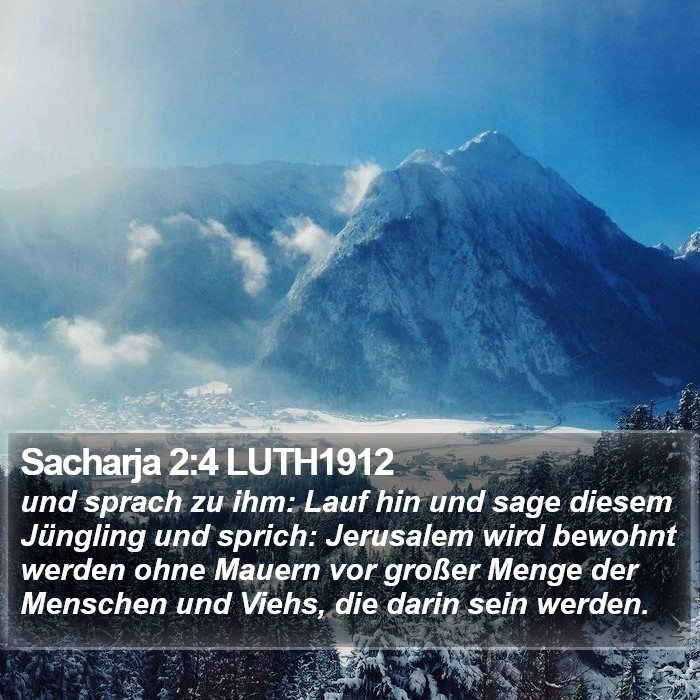 Sacharja 2:4 LUTH1912 Bible Study