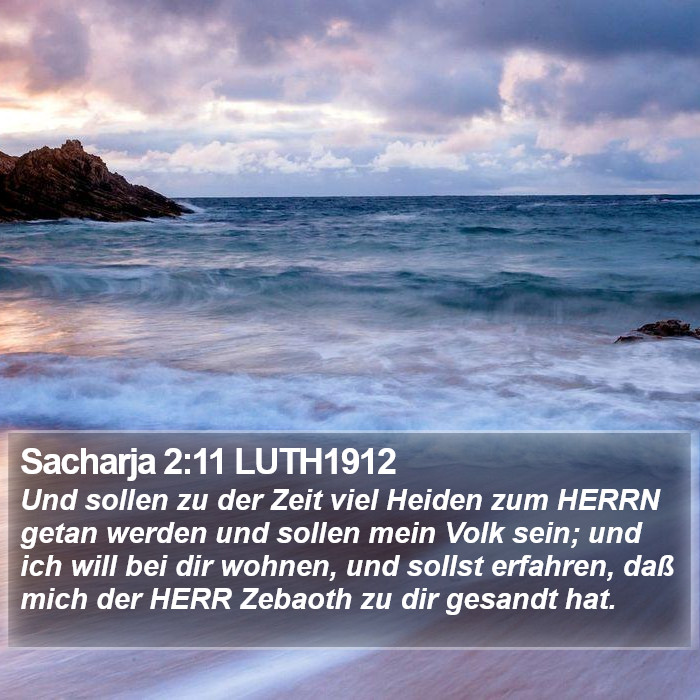 Sacharja 2:11 LUTH1912 Bible Study
