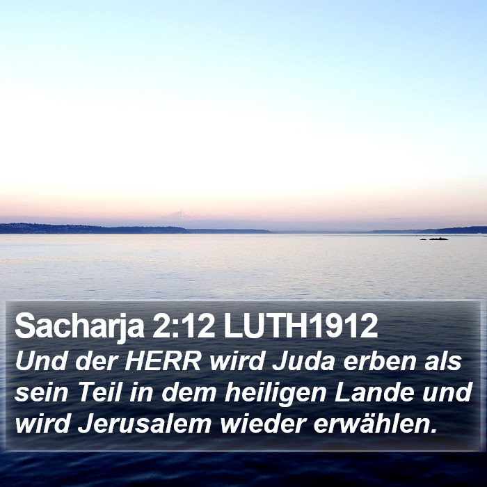 Sacharja 2:12 LUTH1912 Bible Study