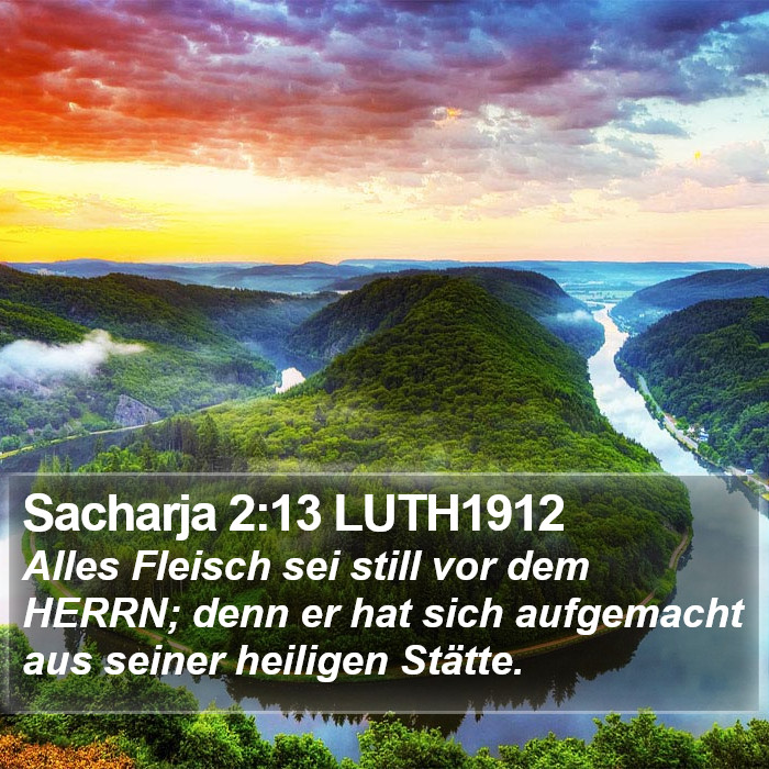Sacharja 2:13 LUTH1912 Bible Study