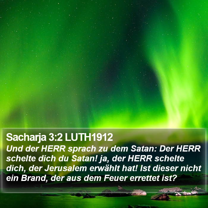 Sacharja 3:2 LUTH1912 Bible Study