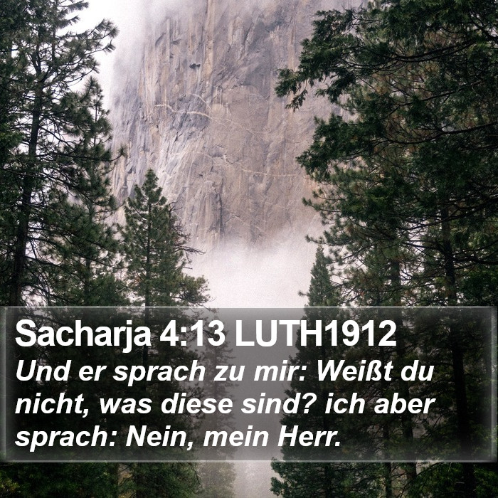 Sacharja 4:13 LUTH1912 Bible Study