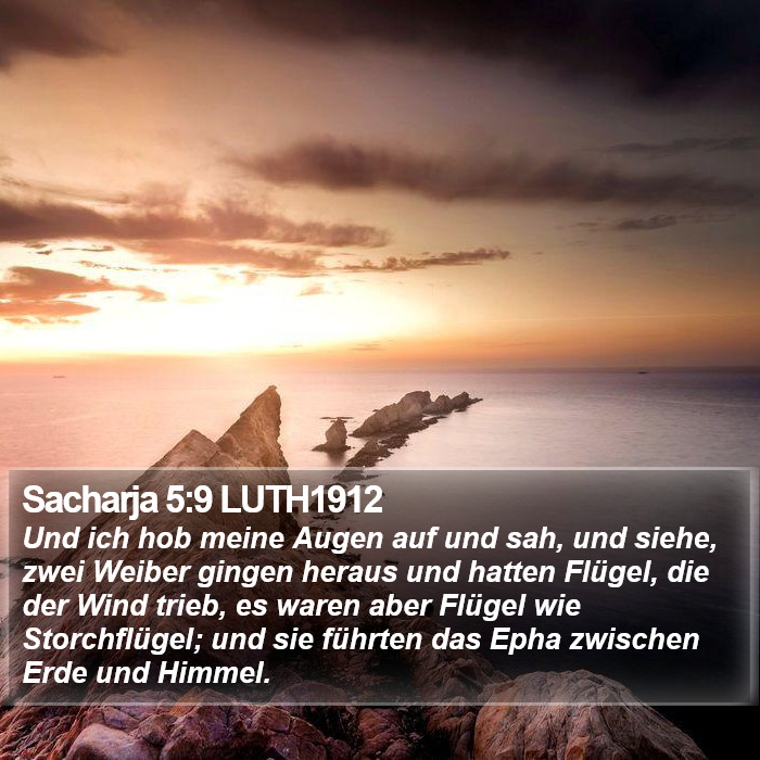 Sacharja 5:9 LUTH1912 Bible Study