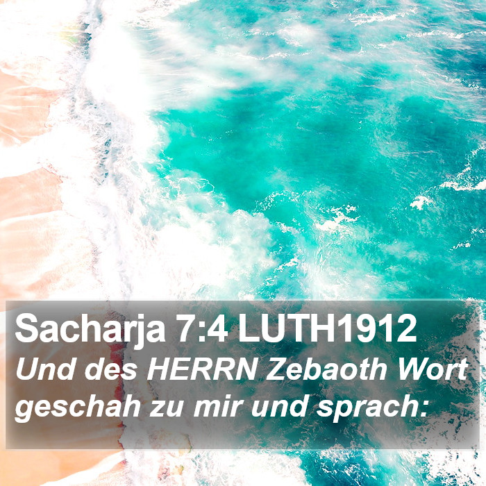 Sacharja 7:4 LUTH1912 Bible Study