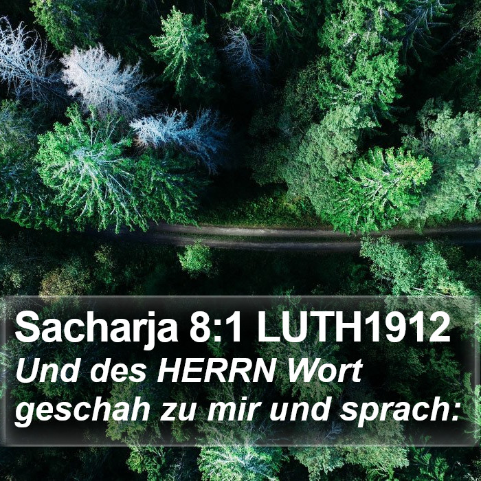 Sacharja 8:1 LUTH1912 Bible Study