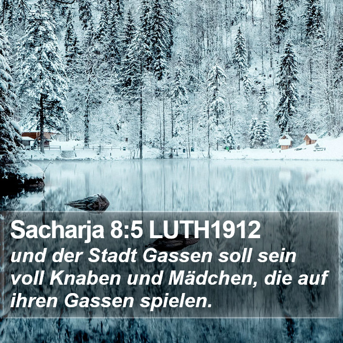 Sacharja 8:5 LUTH1912 Bible Study