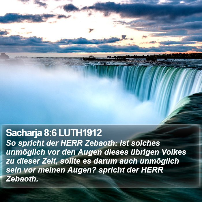 Sacharja 8:6 LUTH1912 Bible Study