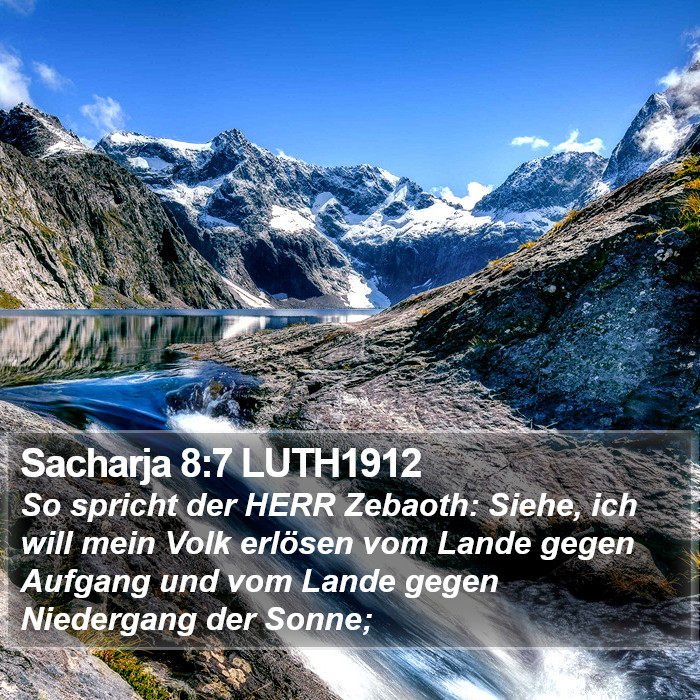 Sacharja 8:7 LUTH1912 Bible Study