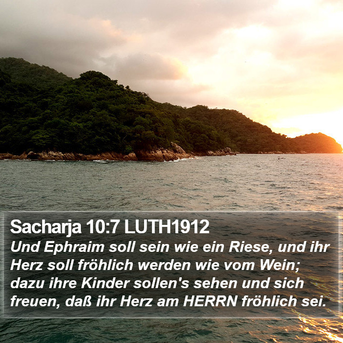 Sacharja 10:7 LUTH1912 Bible Study