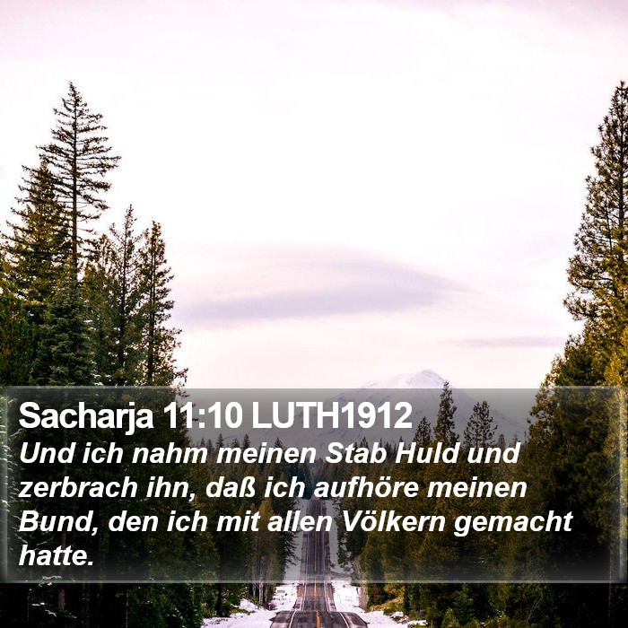 Sacharja 11:10 LUTH1912 Bible Study