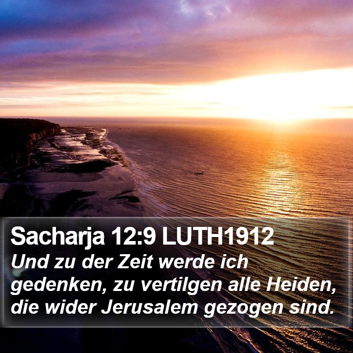 Sacharja 12:9 LUTH1912 Bible Study