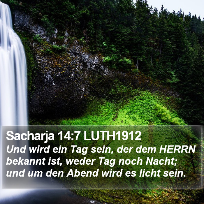 Sacharja 14:7 LUTH1912 Bible Study