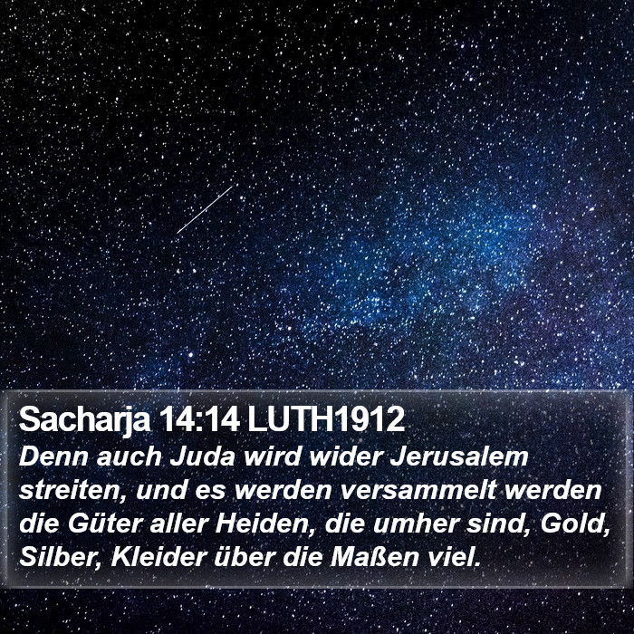 Sacharja 14:14 LUTH1912 Bible Study