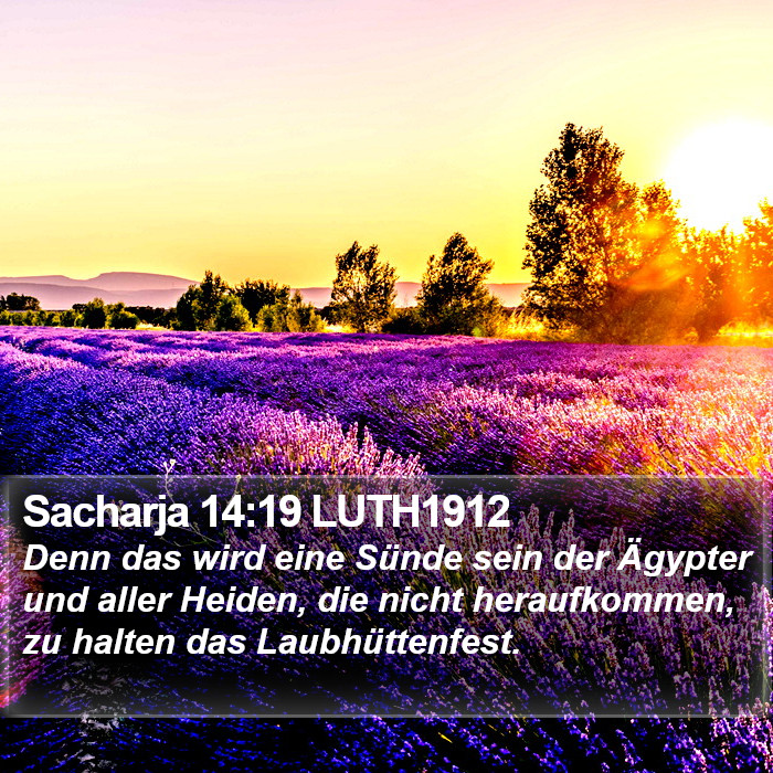 Sacharja 14:19 LUTH1912 Bible Study